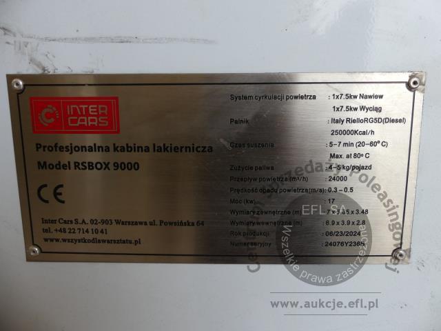 6 - Elementy kabiny lakierniczej RSBOX 9000 2024r.