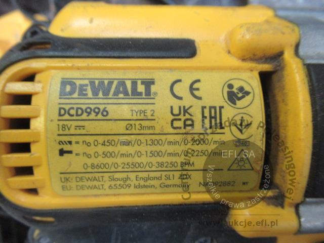 6 - Wiertarko wkrętarka DEWALT DCD 996