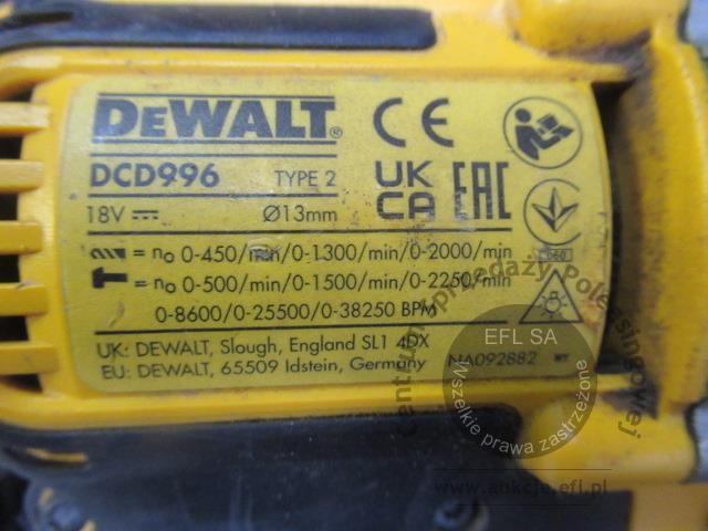 7 - Wiertarko wkrętarka DEWALT DCD 996