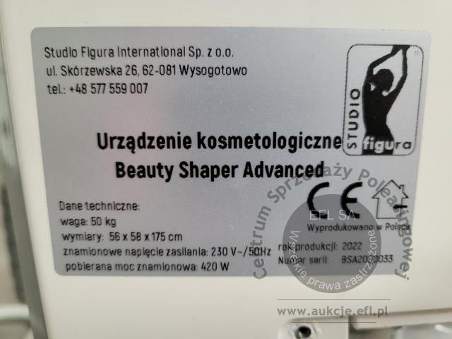 19 - Urządzenie kosmetologiczne Beauty Shaper Advanced 2022r.