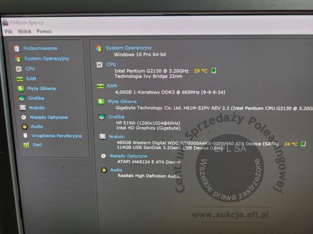 6 - Komputer stacjonarny + monitor dotykowy FEC AM-10