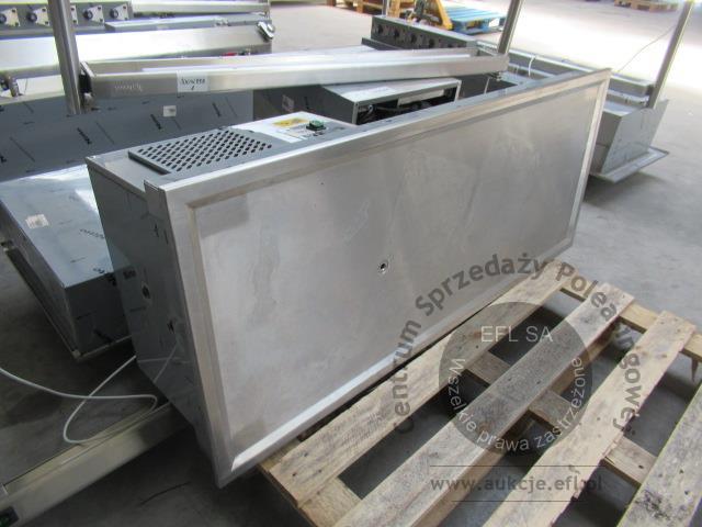 1 - Płyta chłodnicza KOMAT model KL6-13.0004 + Nadstawka z szybą giętą KOMAT KNP-03