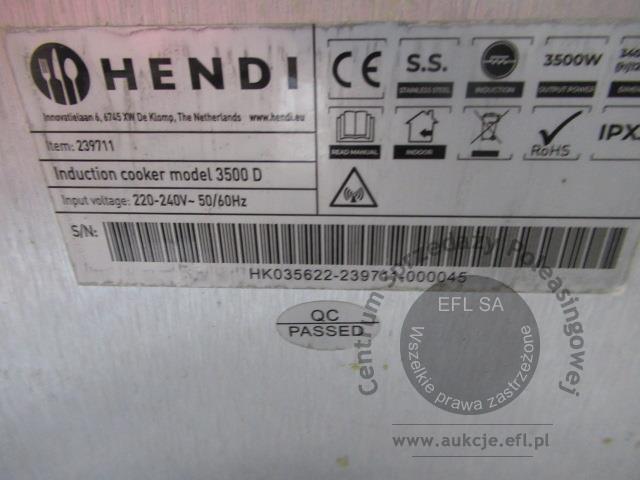 2 - Kuchenka – płyta indukcyjna HENDI - 3500 D