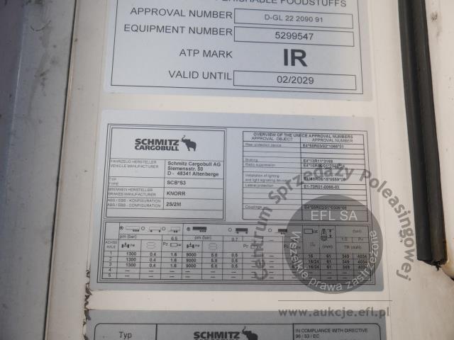 9 - SCHMITZ CARGOBULL SCB S3 SKO 24/L CHŁODNIA 2023r.