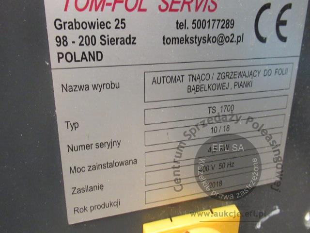 17 - Automat tnąco – zgrzewający do konfekcjonowania  2018r.
