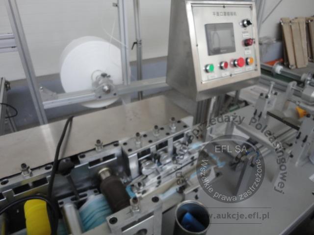 19 - 2 sekcyjna linia do produkcji maseczek ochronnych 2020r.