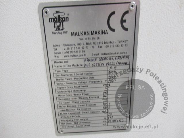 45 - Linia do prasowania odzieży - marynarek, żakietów