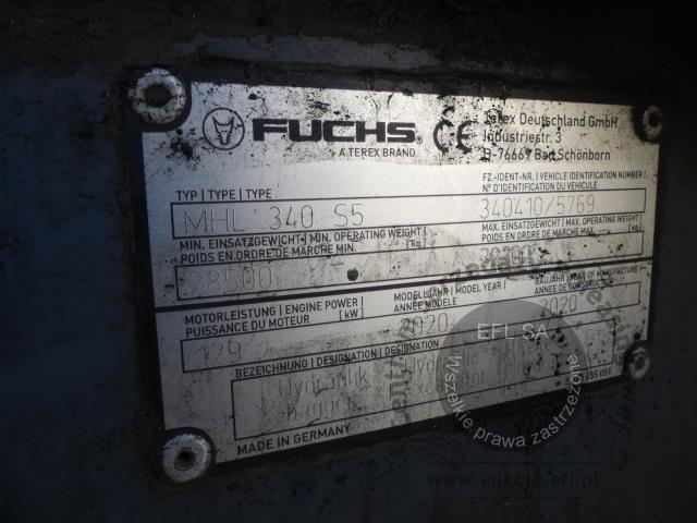 33 - Koparka przeładunkowa FUCHS MHL 340 S5 2020r.