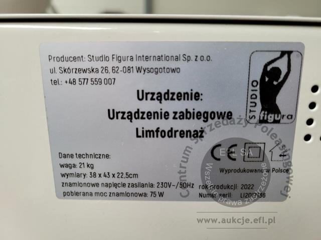 6 - Urządzenie zabiegowe Limfodrenaż 2022r.