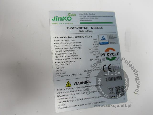12 - Elementy instalacji fotowoltaicznej wg zestawienia