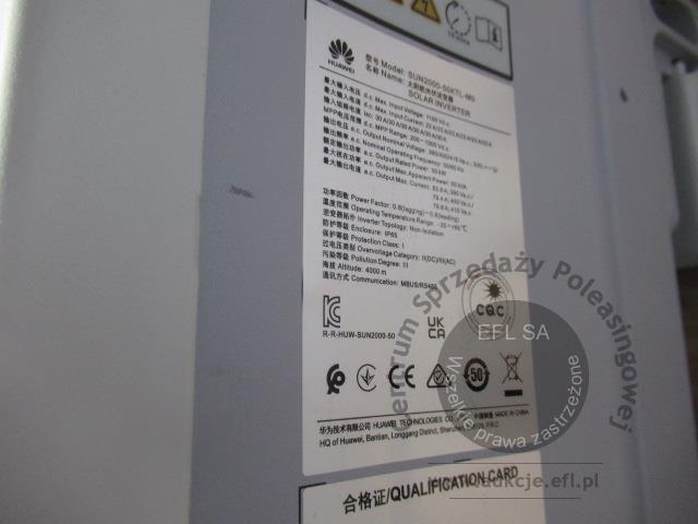 23 - Elementy instalacji fotowoltaicznej wg zestawienia