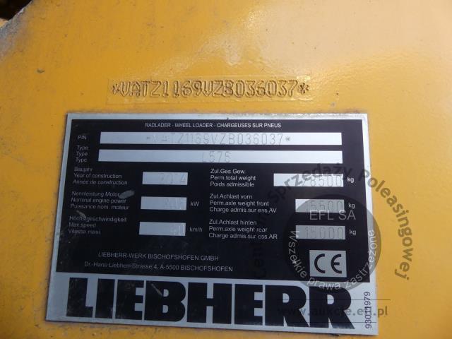 10 - Ładowarka kołowa LIEBHERR L576  2014r.