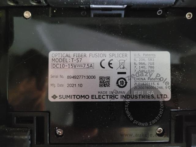 8 - Spawarka światłowodowa  SUMITOMO T-57 2021r.