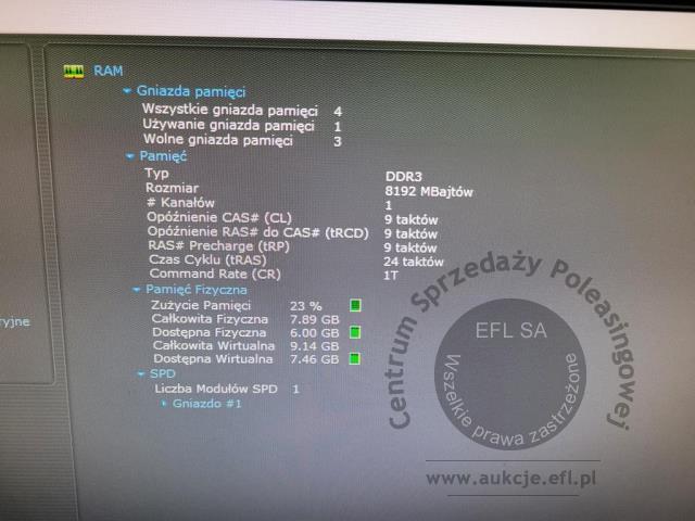 23 - Komputer stacjonarny Fujitsu E520 E85 + monitor Fujitsu