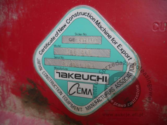 11 - Koparka gąsienicowa Takeuchi TB2150R 2018r.