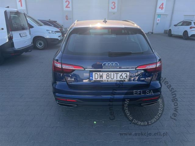 5 - Audi A4 35 TDI mHEV S tronic 2023r. DW8UT63 Pojazd znajduje się w firmie ARCTOS GROUP sp. z o.o. Al. Krakowska 7, 02-183 Warszawa