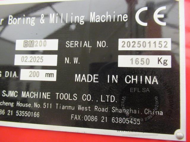 15 - Pionowa frezarko wytaczarka SJMC Machine Tools  2025r.