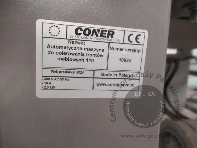 9 - Automatyczna maszyna do polerowania frontów meblowych CONER 2024r.