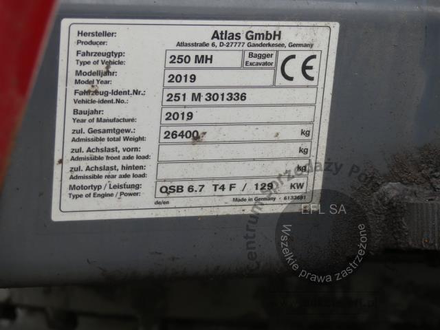31 - Koparka przeładunkowa Atlas 250MH 2019r.