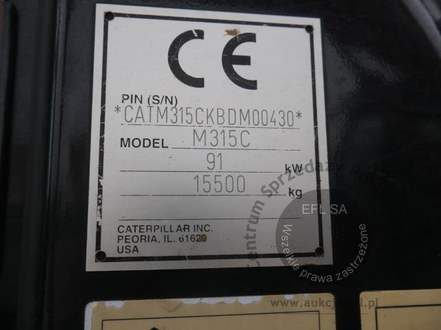 19 - Koparka kołowa Caterpillar M315C 2003r.