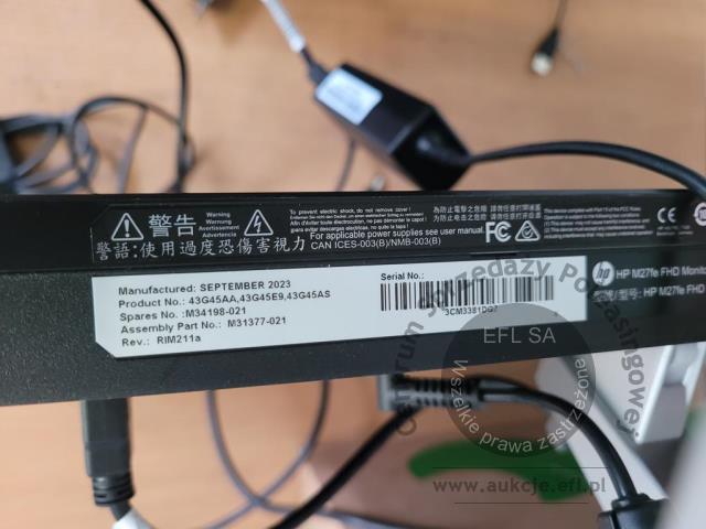 7 - Komputer HP Pro Mini 260 G9 z monitorem HP M27fe