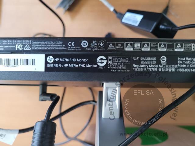 10 - Komputer HP Pro Mini 260 G9 z monitorem HP M27fe