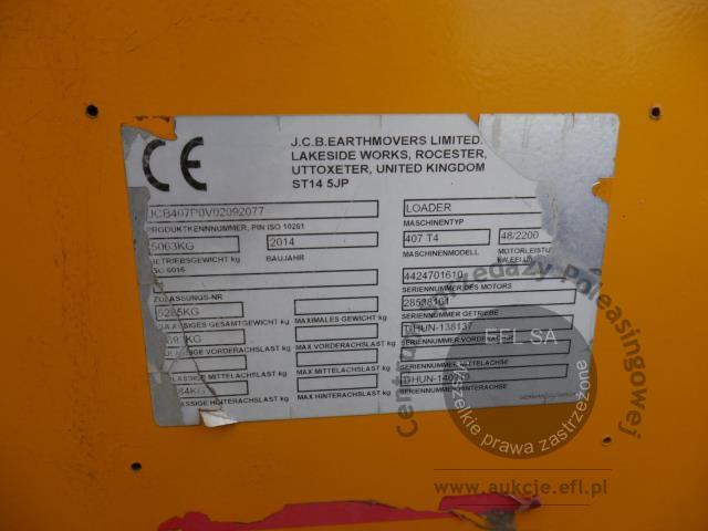 20 - Ładowarka kołowa JCB 407 2014r.