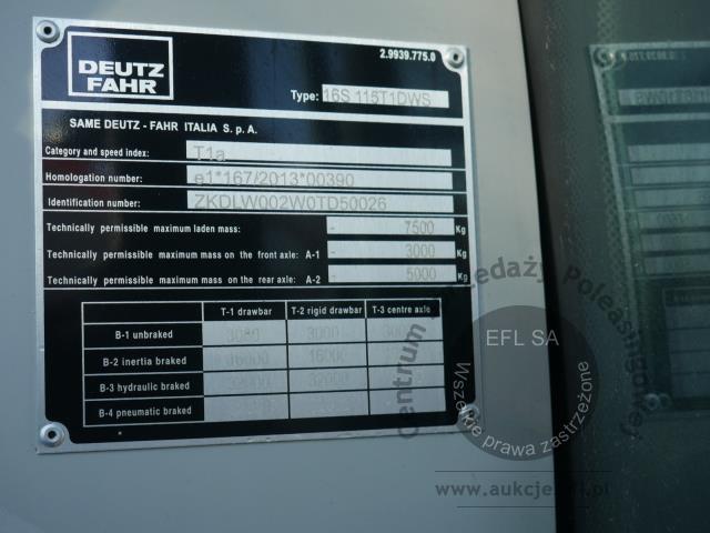 18 - Ciągnik rolniczy DEUTZ-FAHR 6115C 2023r.