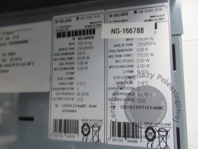 11 - Regał chłodniczy łączony IGLOO  2016r.