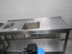 Stół ze zlewem 2 komorowym GastroChef 1600x600x850
