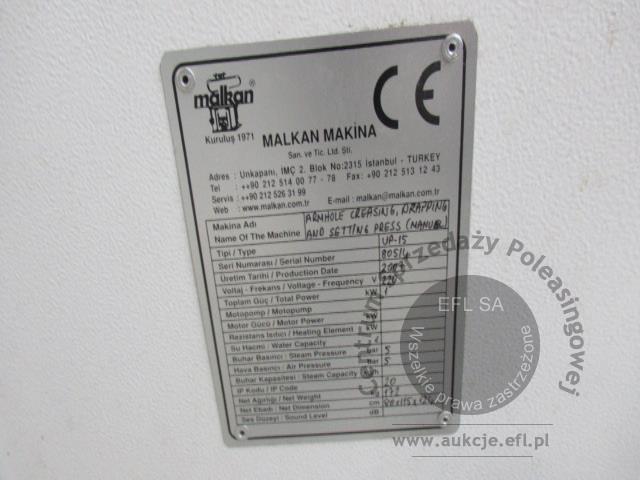 44 - Linia do prasowania odzieży - marynarek, żakietów