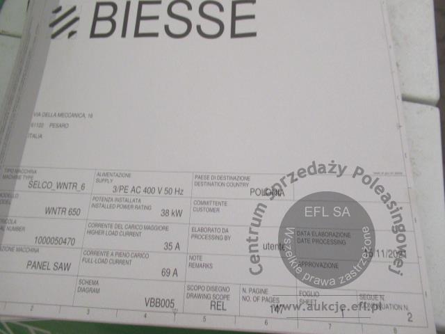 54 - Centrum do rozkroju płyt Biesse  2021r.