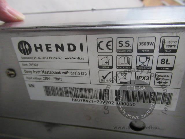 5 - Frytkownica HENDI  8L z kranem spustowym