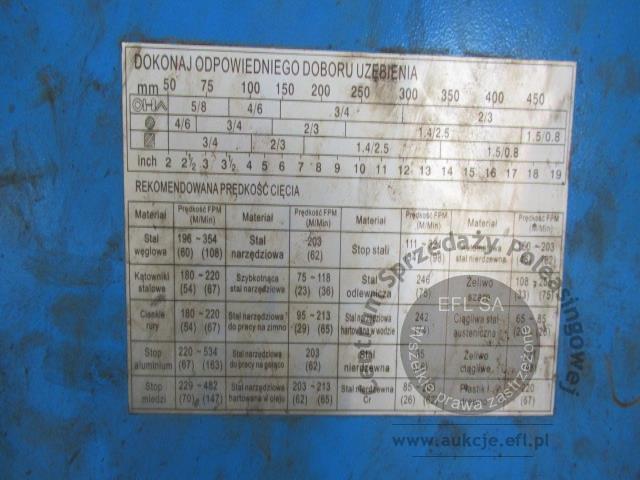 12 - Przecinarka taśmowa półautomatyczna STILER