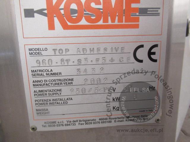 20 - Etykieciarka KOSME -TOP ADHESIVE 960.8T.S3.E3+CE  2002r.
