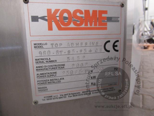 23 - Etykieciarka KOSME -TOP ADHESIVE 960.8T.S3.E3+CE  2002r.