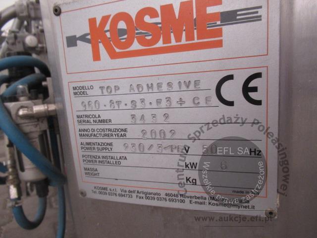 24 - Etykieciarka KOSME -TOP ADHESIVE 960.8T.S3.E3+CE  2002r.