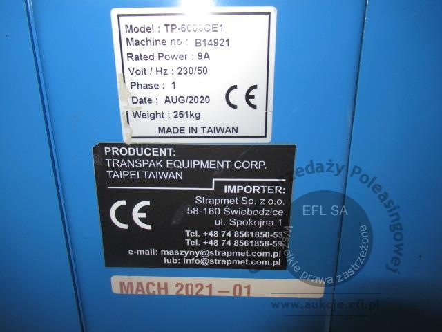 10 - Wiązarka ramowa taśmą TRANSPAK model TP-6000CE-1