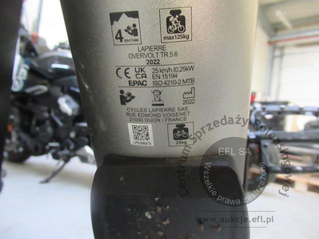19 - Rower elektryczny LAPIERRE OVERVOLT TR 5.6 47 L 2022r.