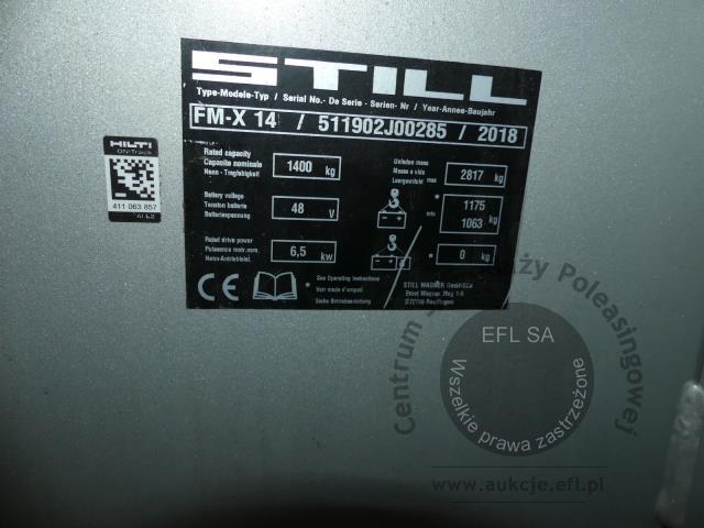 6 - Wózek widłowy elektryczny Still FM-X14 2018r.