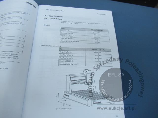 26 - Ploter frezujący Felder KG HAMMER typ HNC3 825 2024r.
