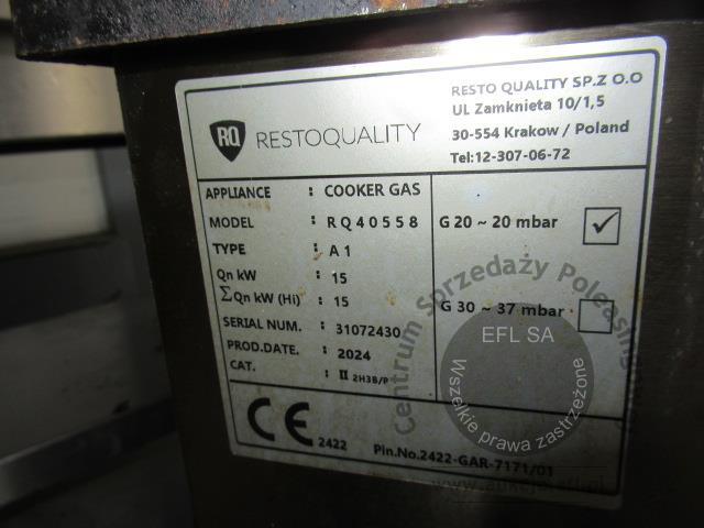3 - Taboret gazowy 1 palnikowy Resto Quality RQ40558 2024r.