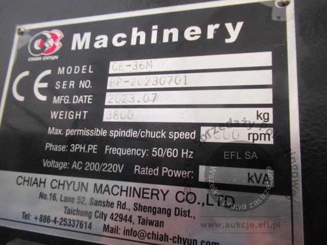 9 - Poziome centrum tokarskie CHIAH CHYUN MACHINERY 2023r.
