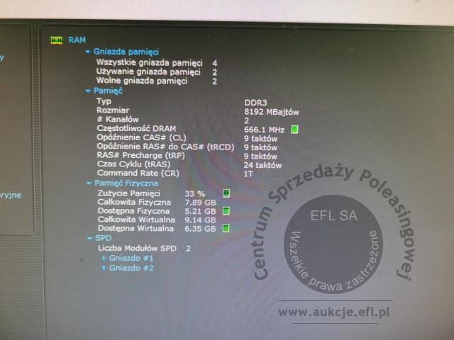 15 - Komputer stacjonarny Fujitsu E520 E85 + monitor Fujitsu