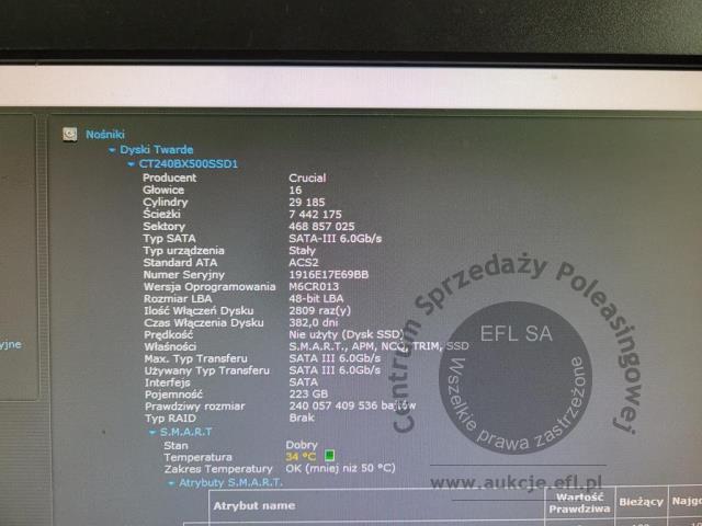 18 - Komputer stacjonarny Fujitsu E520 E85 + monitor Fujitsu