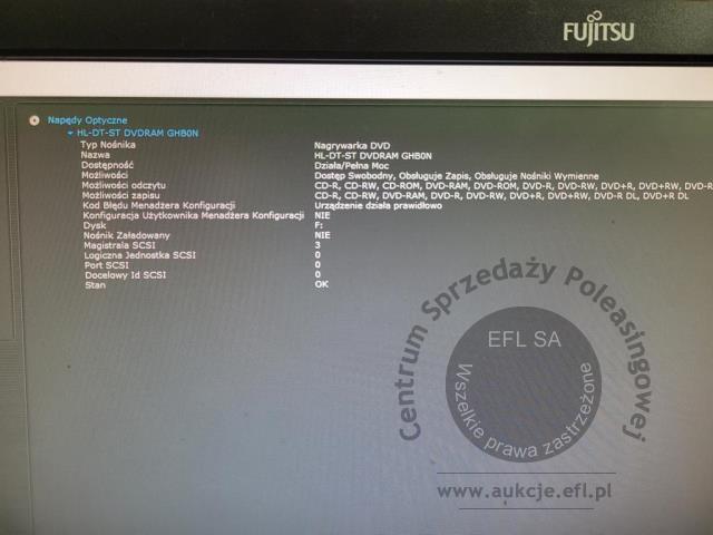 19 - Komputer stacjonarny Fujitsu E520 E85 + monitor Fujitsu