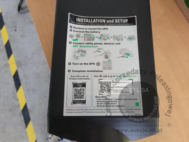 11 - Zasilacz awaryjny UPS  APC Smart  SMT1500IC