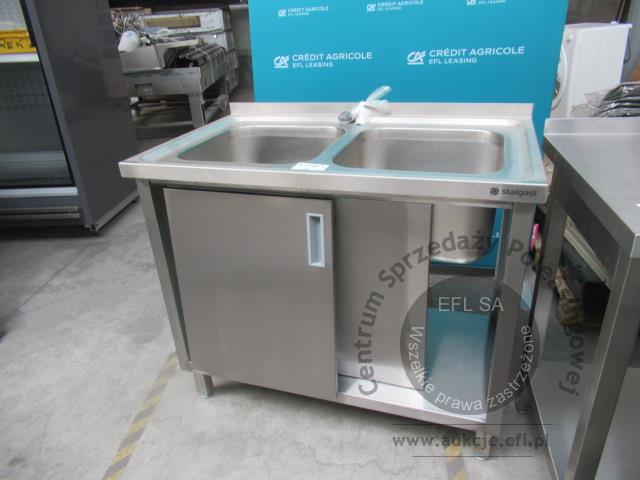 1 - Zlew 2 komorowy z szafką drzwi suwane