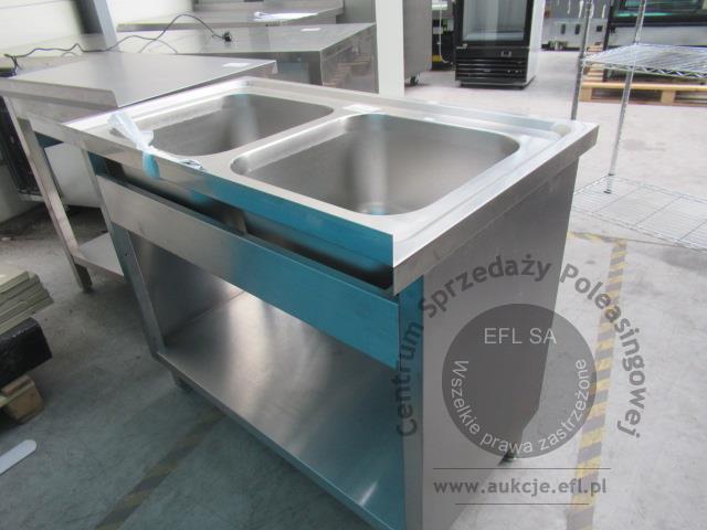 2 - Zlew 2 komorowy z szafką drzwi suwane