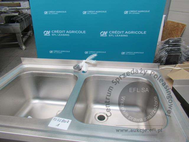 4 - Zlew 2 komorowy z szafką drzwi suwane